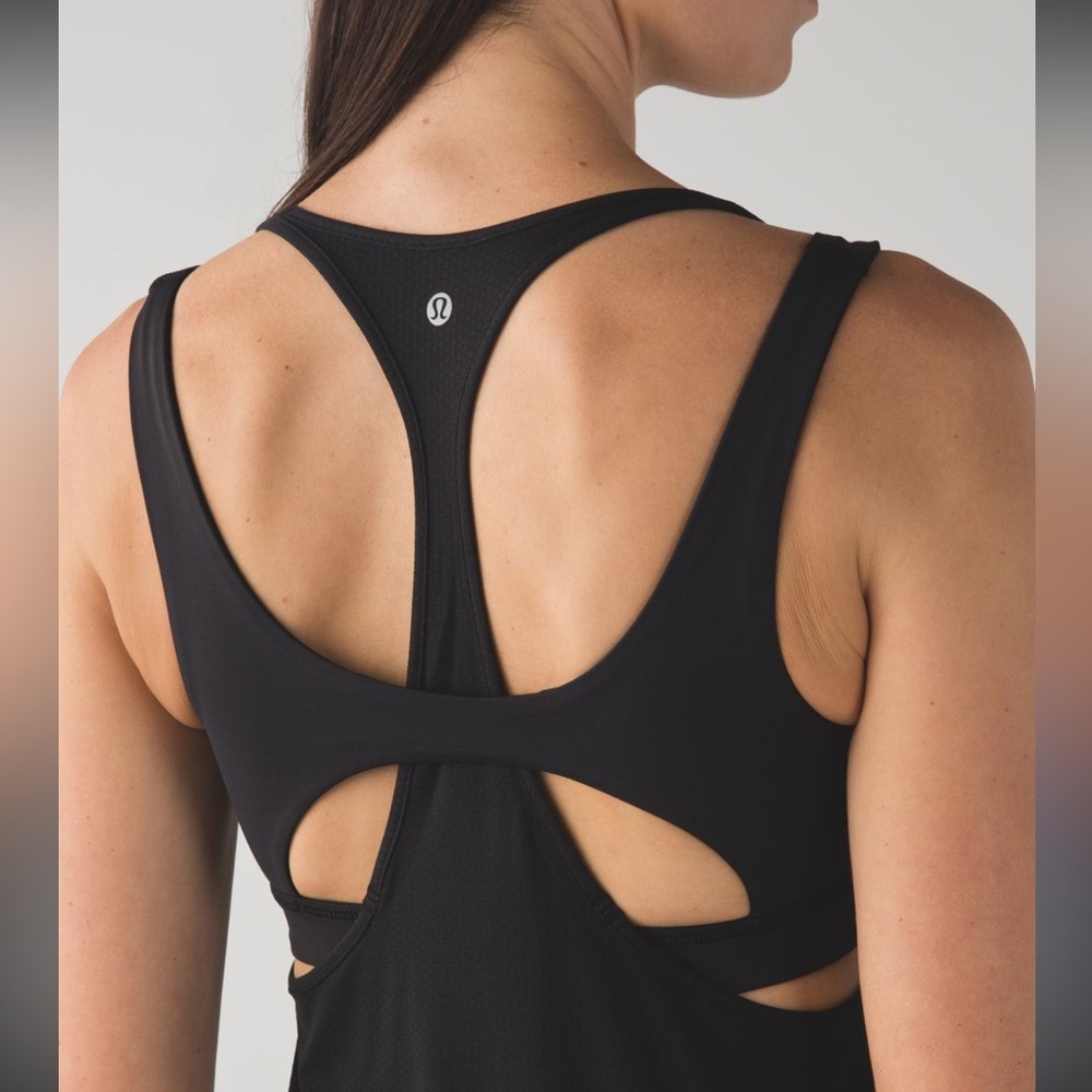 NWT Lululemon All Sport Support Tank Top - Black